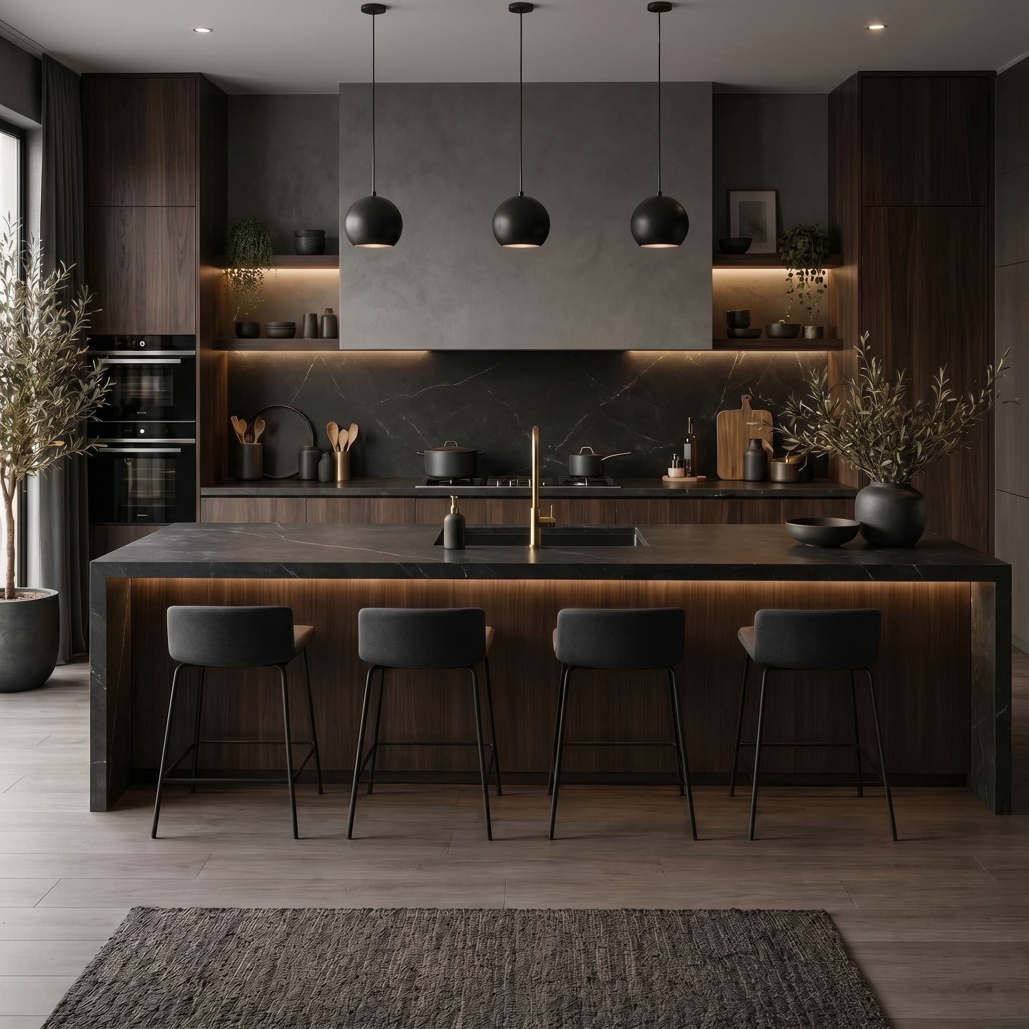 Walnut material variant