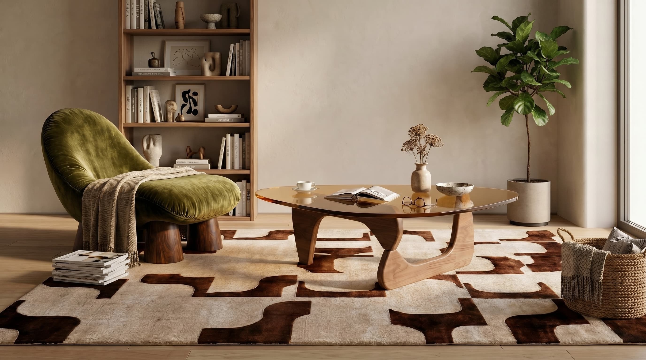 Interior furnished with catalog products